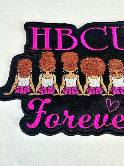 HBCU Forever Female Friends Patch, Black College Pride Iron On Embroidery Patch, Black Girl Magic HBCU Grad Gift for Jackets & Bags