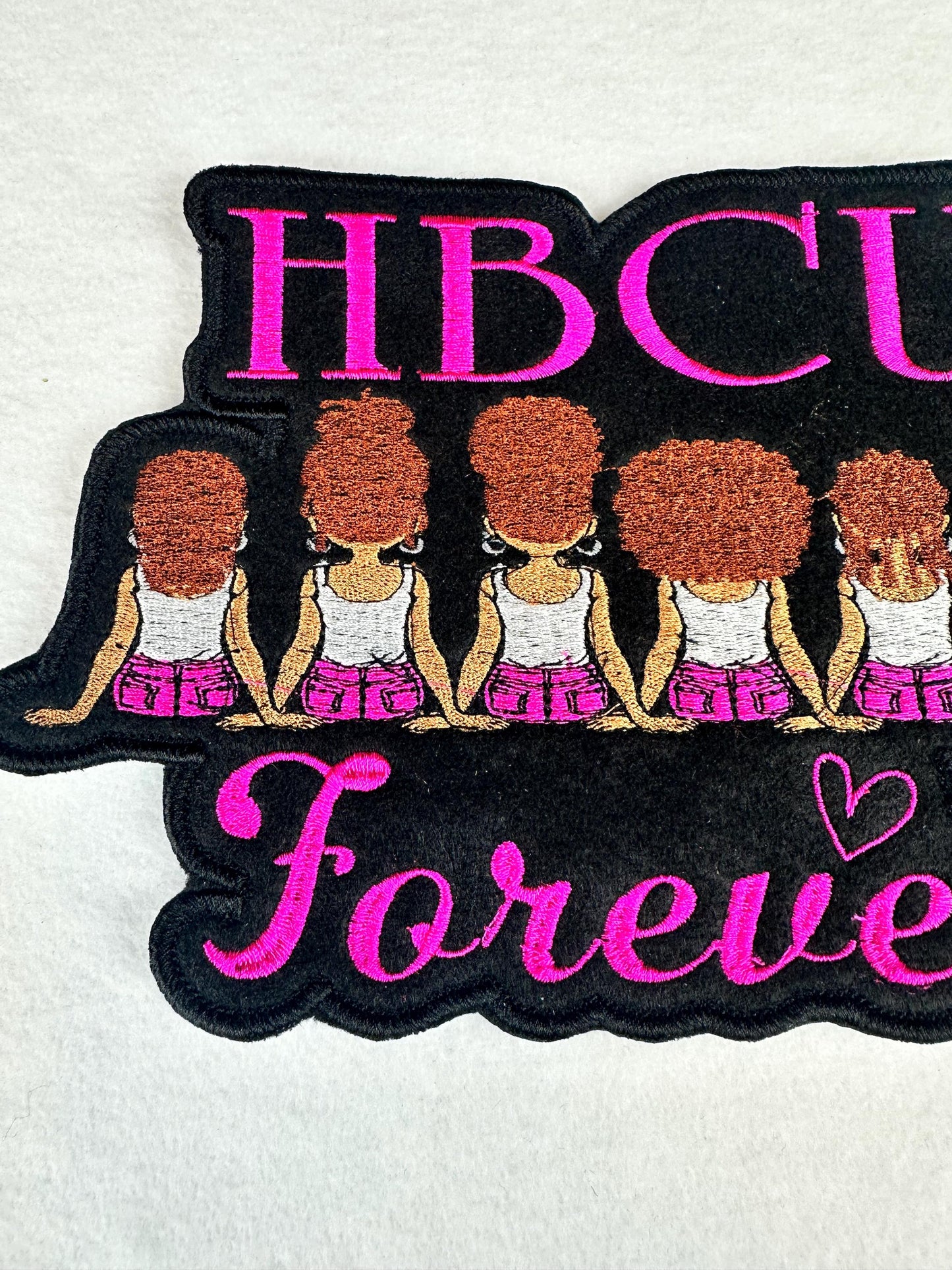 HBCU Forever Female Friends Patch, Black College Pride Iron On Embroidery Patch, Black Girl Magic HBCU Grad Gift for Jackets & Bags