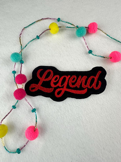 LEGEND Embroidery Patch, Iconic Vintage Ancestor Sew-On Patch for Jackets, Tote Bags & Backpacks