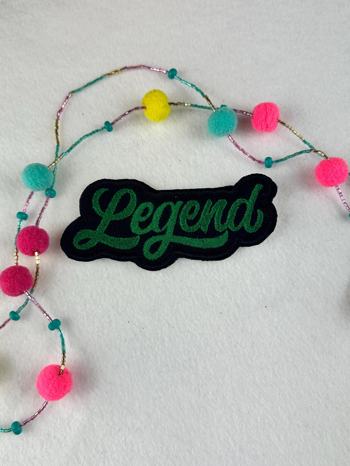 LEGEND Embroidery Patch, Iconic Vintage Ancestor Sew-On Patch for Jackets, Tote Bags & Backpacks