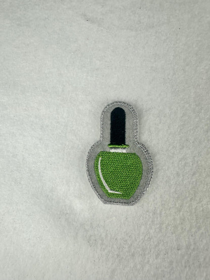 Nail Polish Mini Embroidery Patch, Mini Patch for Croc Charms, Perfect for Bling Crocs, Cute Beauty Patch for Bags & Jackets
