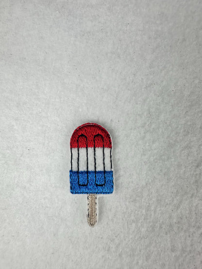 Popsicle Mini Embroidery Patch, Ice Cream Patch, Summer Fun Patch, Croc Charm Patch, Cute Mini Patch for Bags & Backpacks