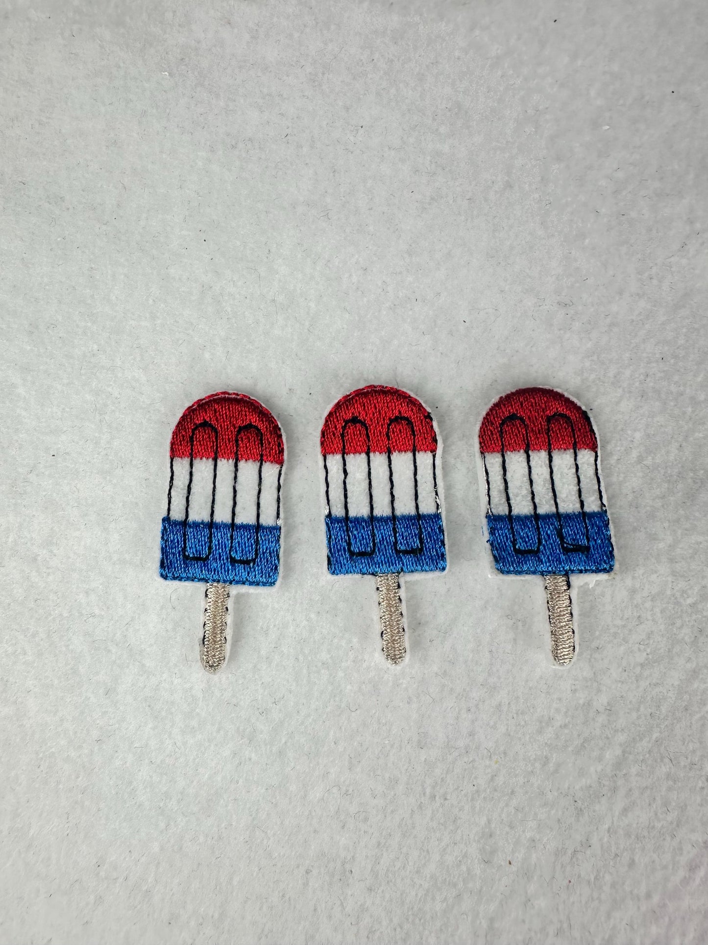 Popsicle Mini Embroidery Patch, Ice Cream Patch, Summer Fun Patch, Croc Charm Patch, Cute Mini Patch for Bags & Backpacks