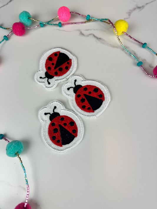 Ladybug Embroidery Patch – Cute Red Black Bug Patch