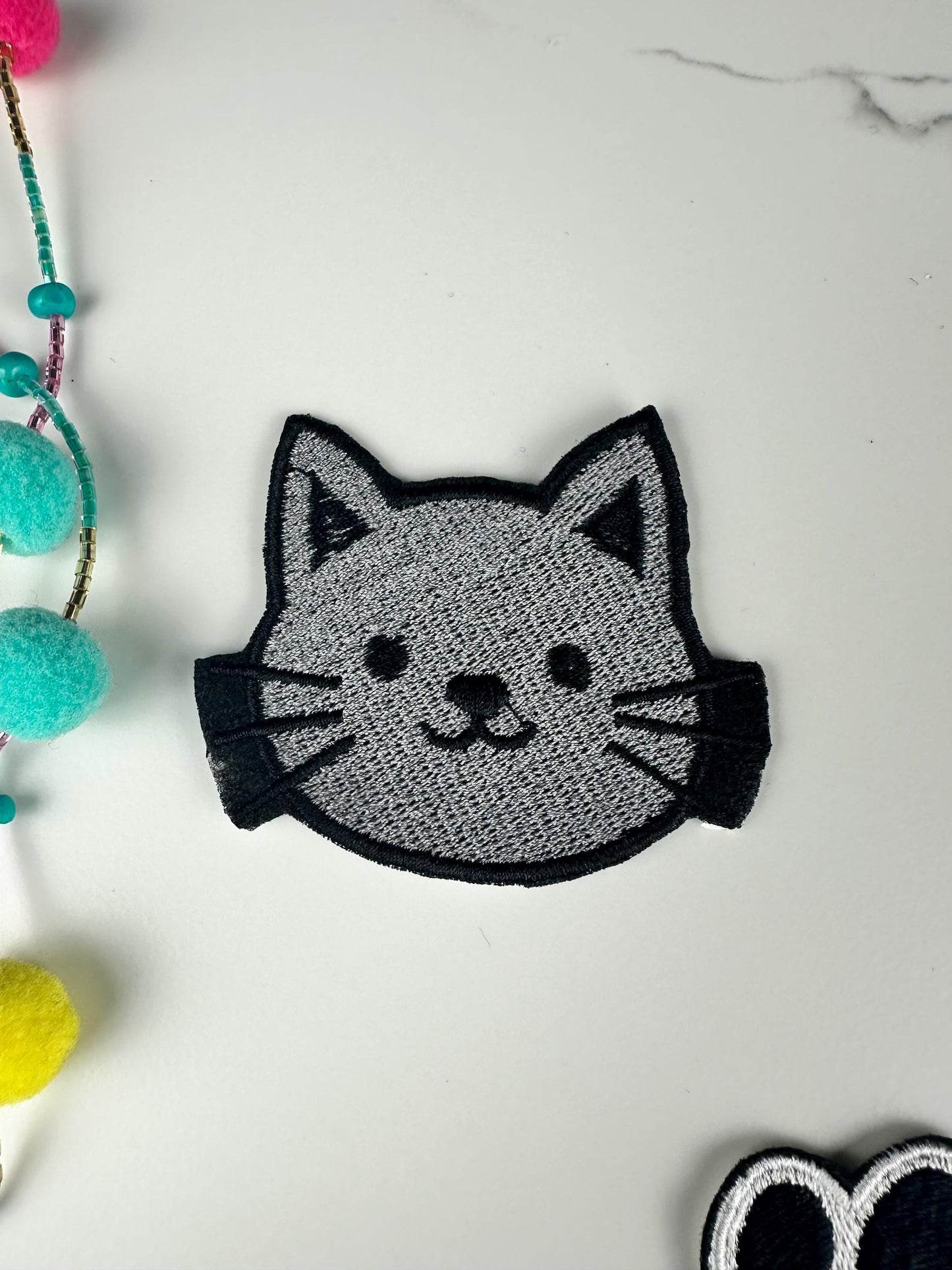 Mini Pet Embroidery Patch Bundle (Set of 6), Dog Cat Bunny Owl Paw Bone Patches, Small Patches, Sew On with Iron-On Adhesive for Placement