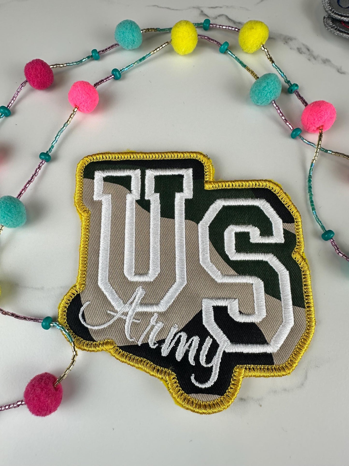 Embroidered Varsity Letter City Patch, St Louis, Atx, DC, NYC, US Army | Applique (Sew On Only)