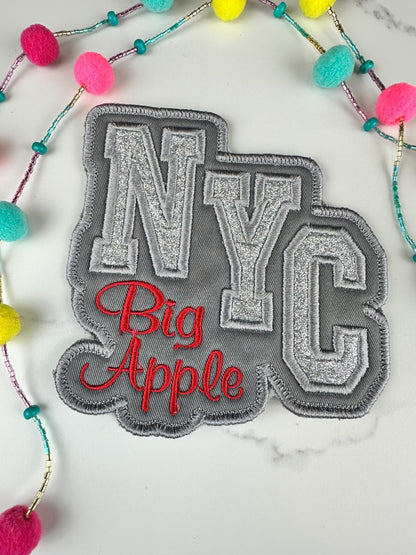 Embroidered Varsity Letter City Patch, St Louis, Atx, DC, NYC, US Army | Applique (Sew On Only)