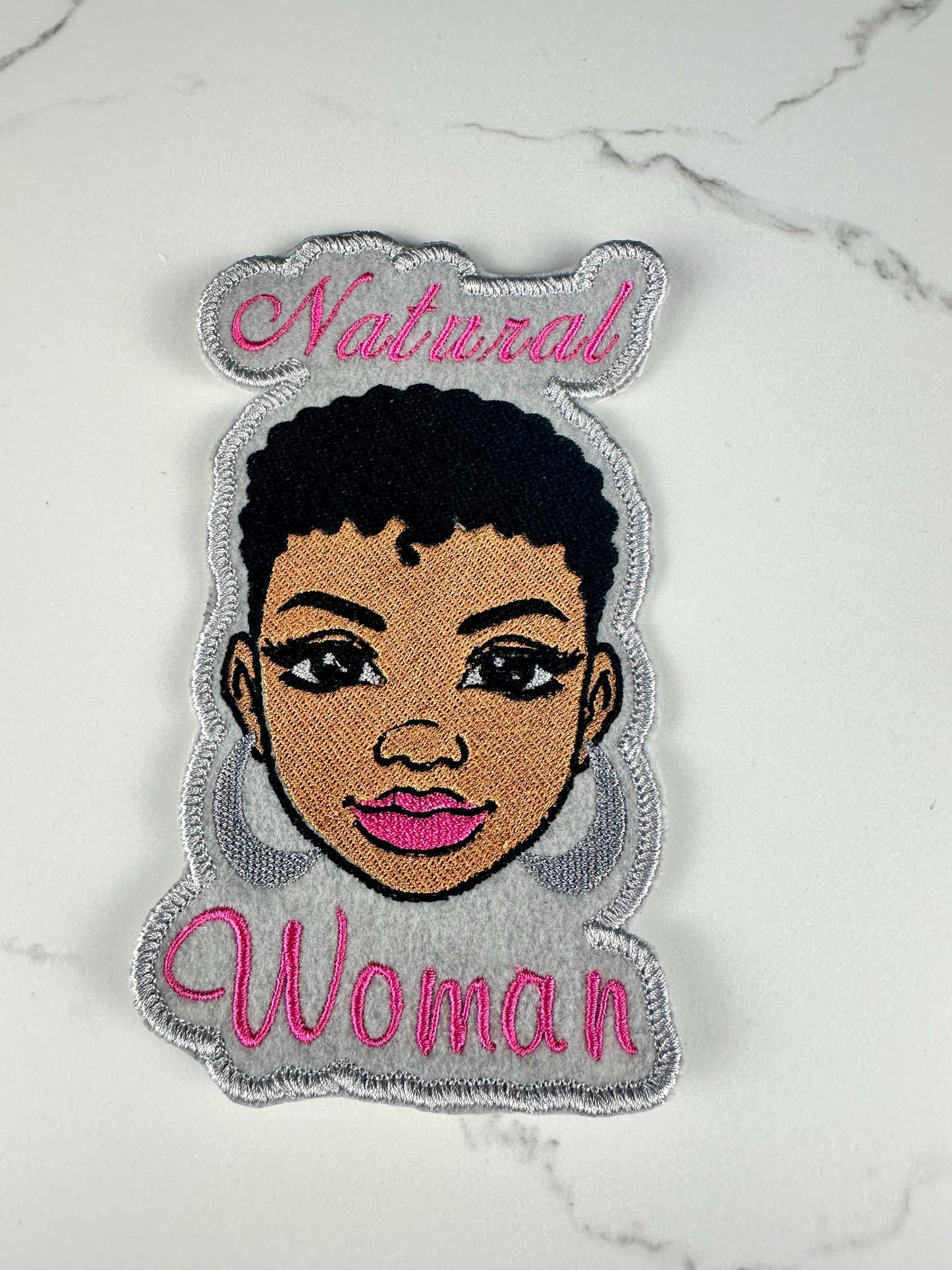 Natural Woman Embroidery Patch, Black Girl Magic Patch, African American Woman Patch, Natural Hair Patch,