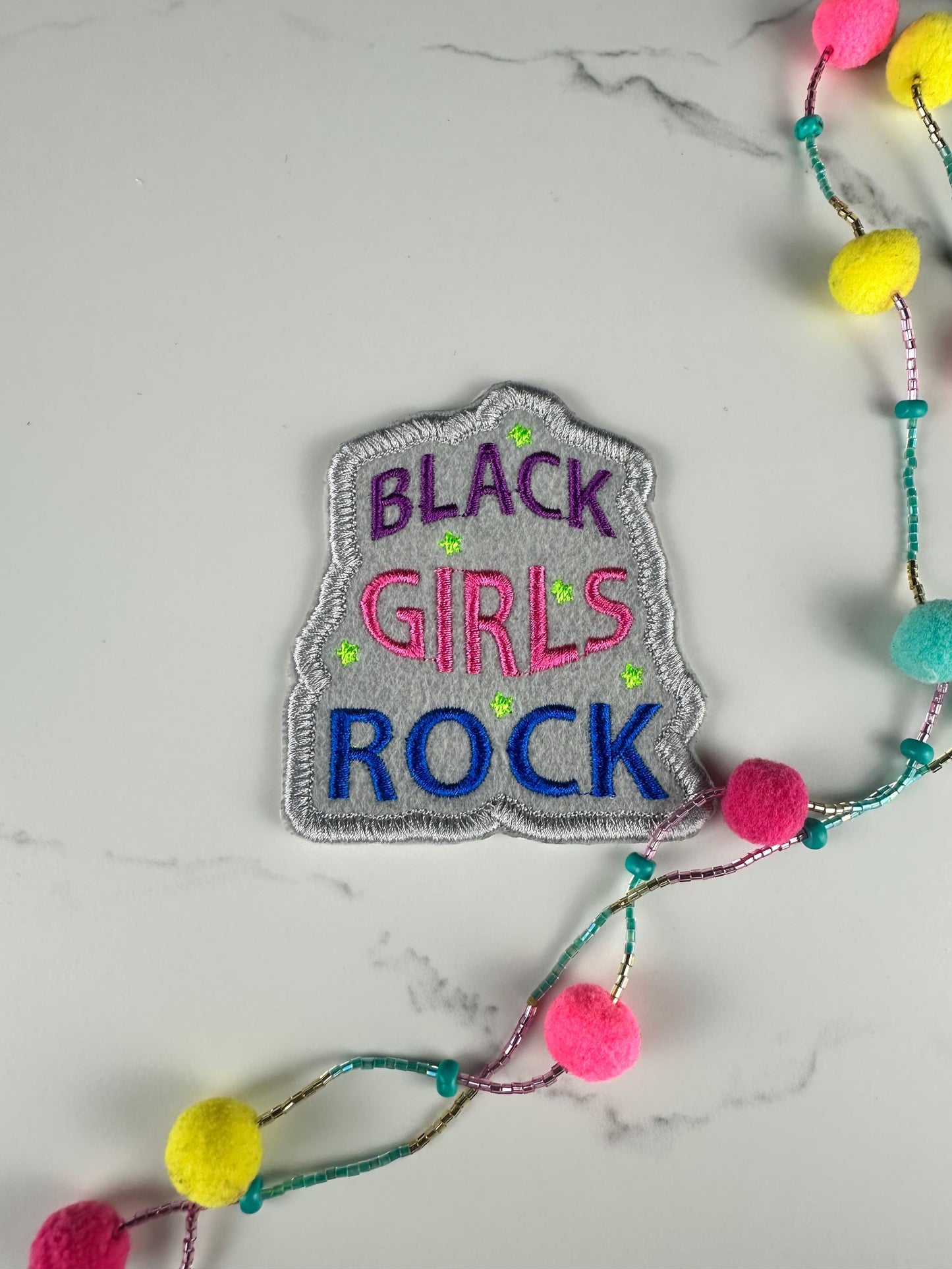 Black Girls Rock Embroidery Patch, Black Girl Magic Patch, Afrocentric Patch, Melanin Patch, Sew On Patch with Iron On for placement.
