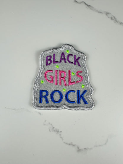 Black Girls Rock Embroidery Patch, Black Girl Magic Patch, Afrocentric Patch, Melanin Patch, Sew On Patch with Iron On for placement.