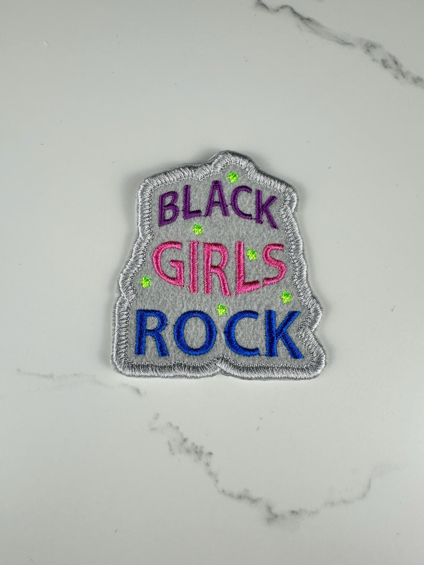 Black Girls Rock Embroidery Patch, Black Girl Magic Patch, Afrocentric Patch, Melanin Patch, Sew On Patch with Iron On for placement.