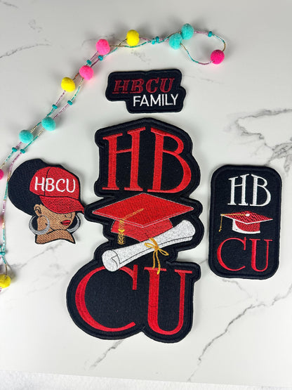 HBCU Graduation Patch Bundle, HBCU Family Patches, Black College Pride Sew on with Iron on adhesive for placement. Graduation Gift