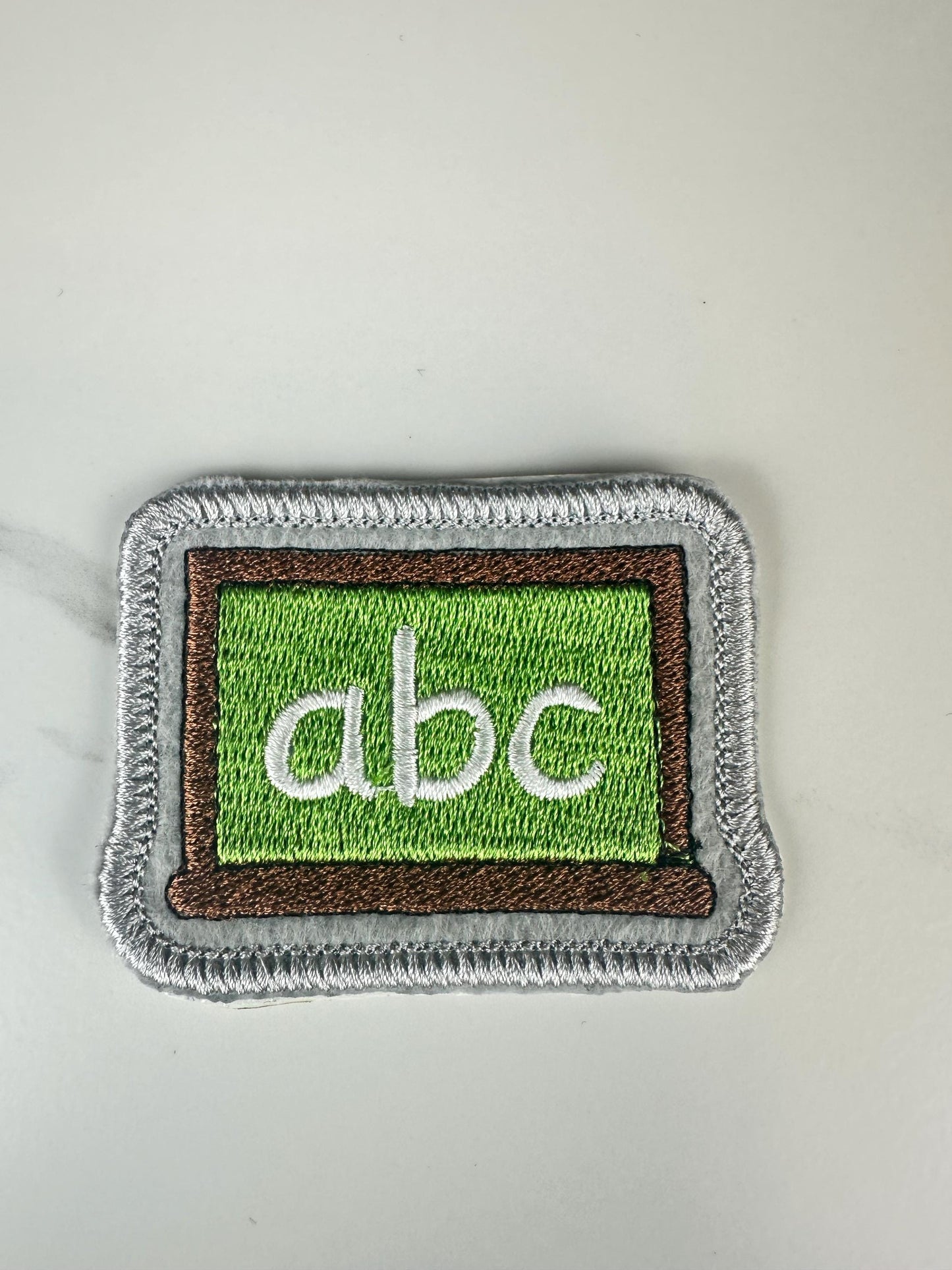 ABC Math Embroidery Patch, Math Teacher Patch, Chalkboard Patch, STEM Patch, Algebra , Sew On  with Iron-On Adhesive for Placement